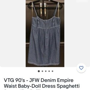 Blue jean mini dress